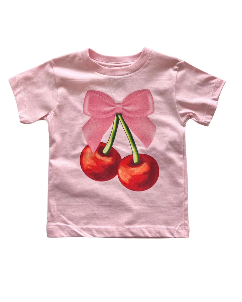 Cherries & Bow Toddler Tee