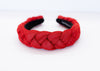 Red Glitter Braided Headband