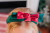 Red & Green Bowtie Headband Youth