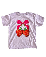 Strawberries & Bow Youth Tee