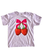 Strawberries & Bow Toddler Tee