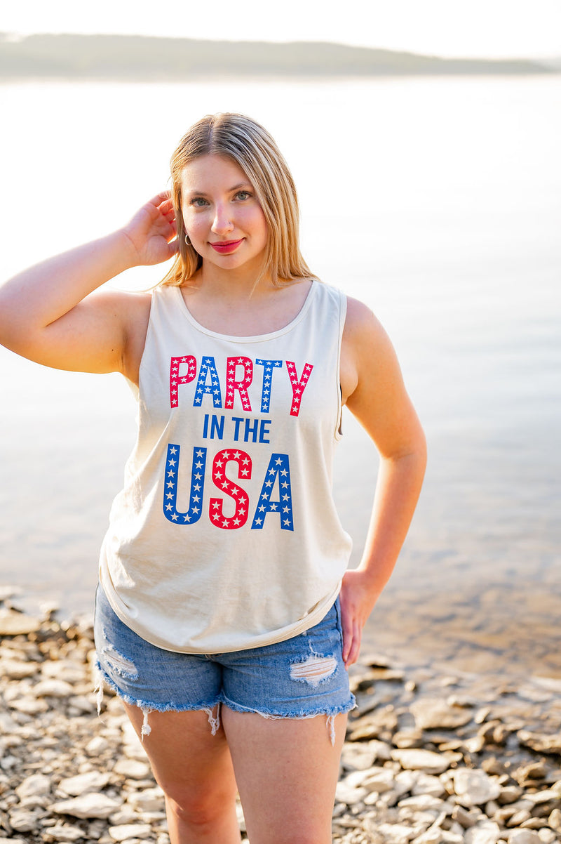 Party in the USA Adult Tank Top