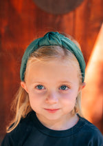 Green Velvet Headband