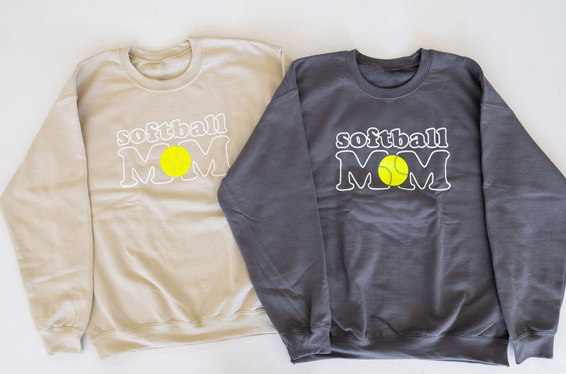 Softball Mom w/Softball Sweatshirt