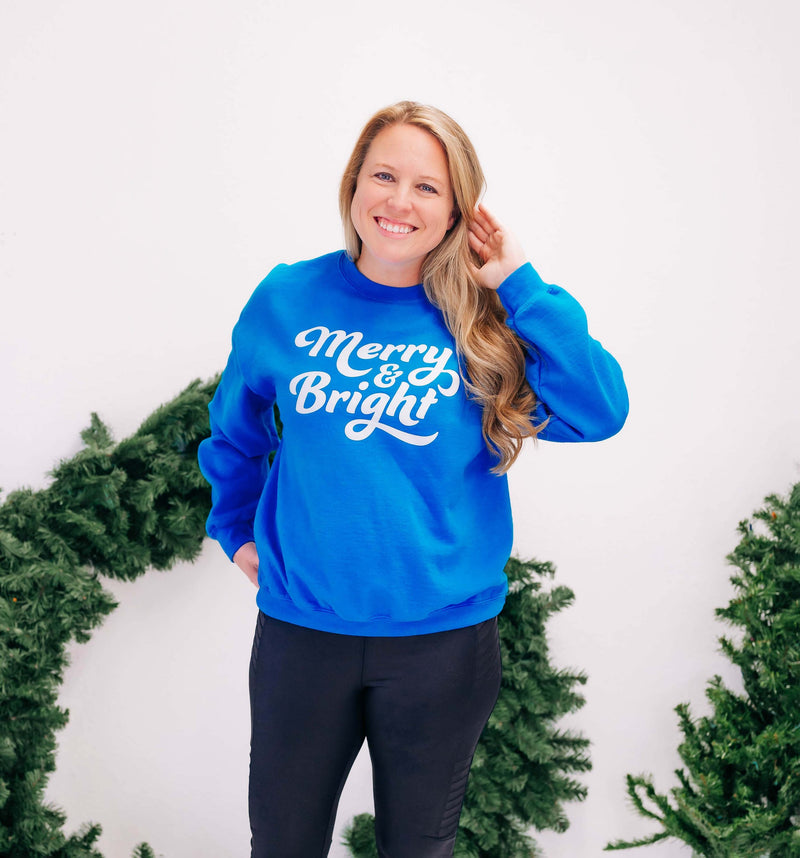 Merry & Bright Adult Sweatshirt