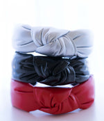 Leather Knotted Headbands Adult